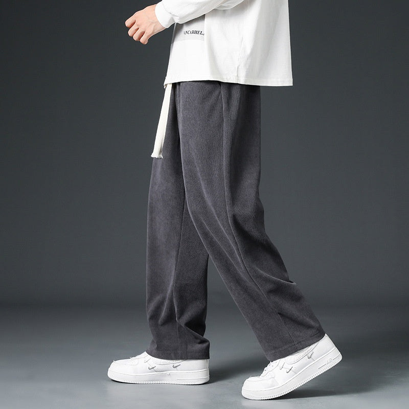 Herren Weite Cordhosen mit Fleecefutter Ideal für Herbst und Winter