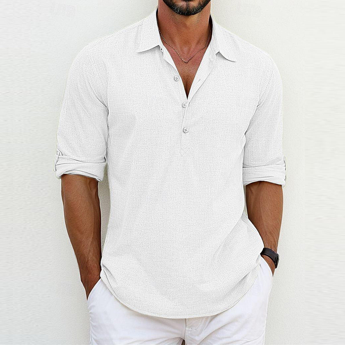 Langarm-Polo-Shirt mit Kragen Ideal für Alle Jahreszeiten