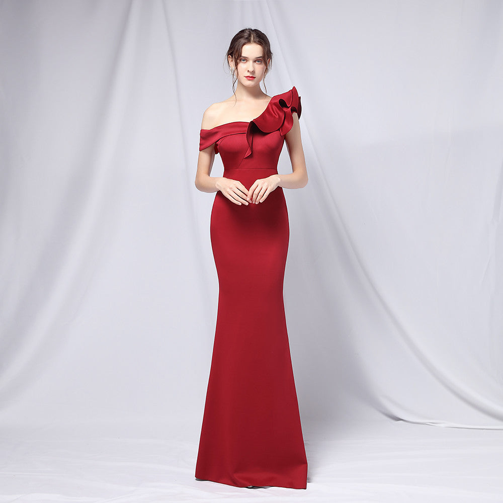 Elegantes Abendkleid mit Fischschwanz | Ideal für Herbst und Winter