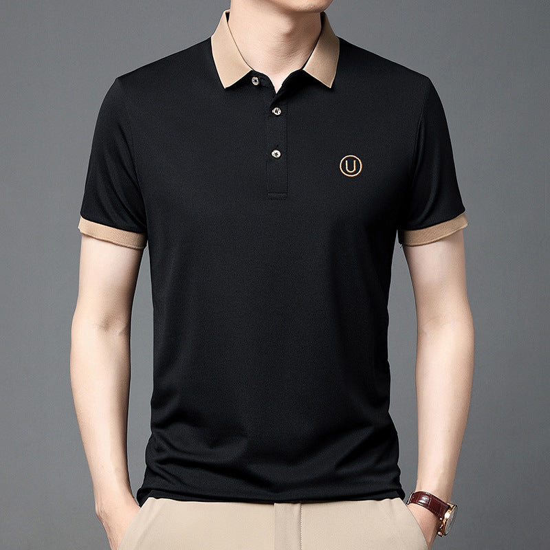 Einfarbiges Kurzarm Polo Shirt – Ideal für den Sommer