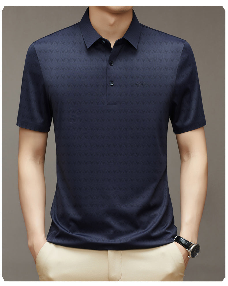Herren Ice Silk T-Shirt mit kurzen Ärmeln Ideal für den Sommer