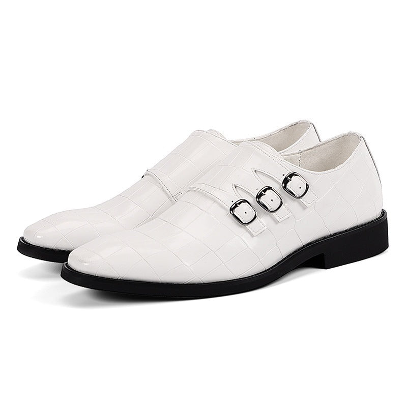 Herren Atmungsaktive Slipper aus PU-Leder mit Gummisohle | Ideal für alle Jahreszeiten