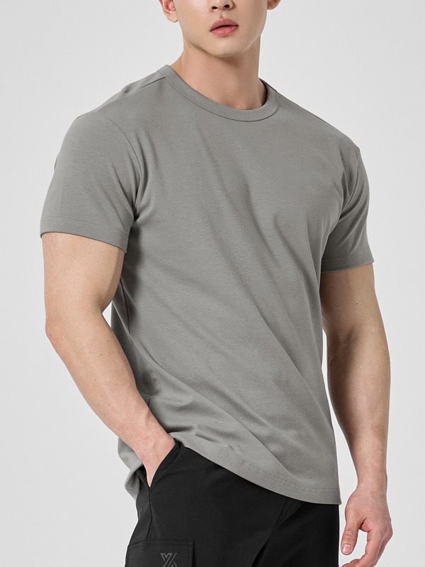 Herren Sportliches Rundhals Kurzarm T-Shirt – Ideal für den Sommer