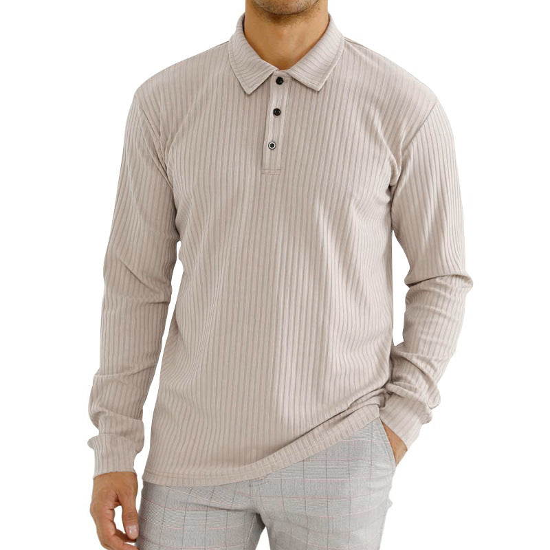 Herren Langarm T-Shirt aus Baumwollgemisch – Ideal für Frühling und Herbst