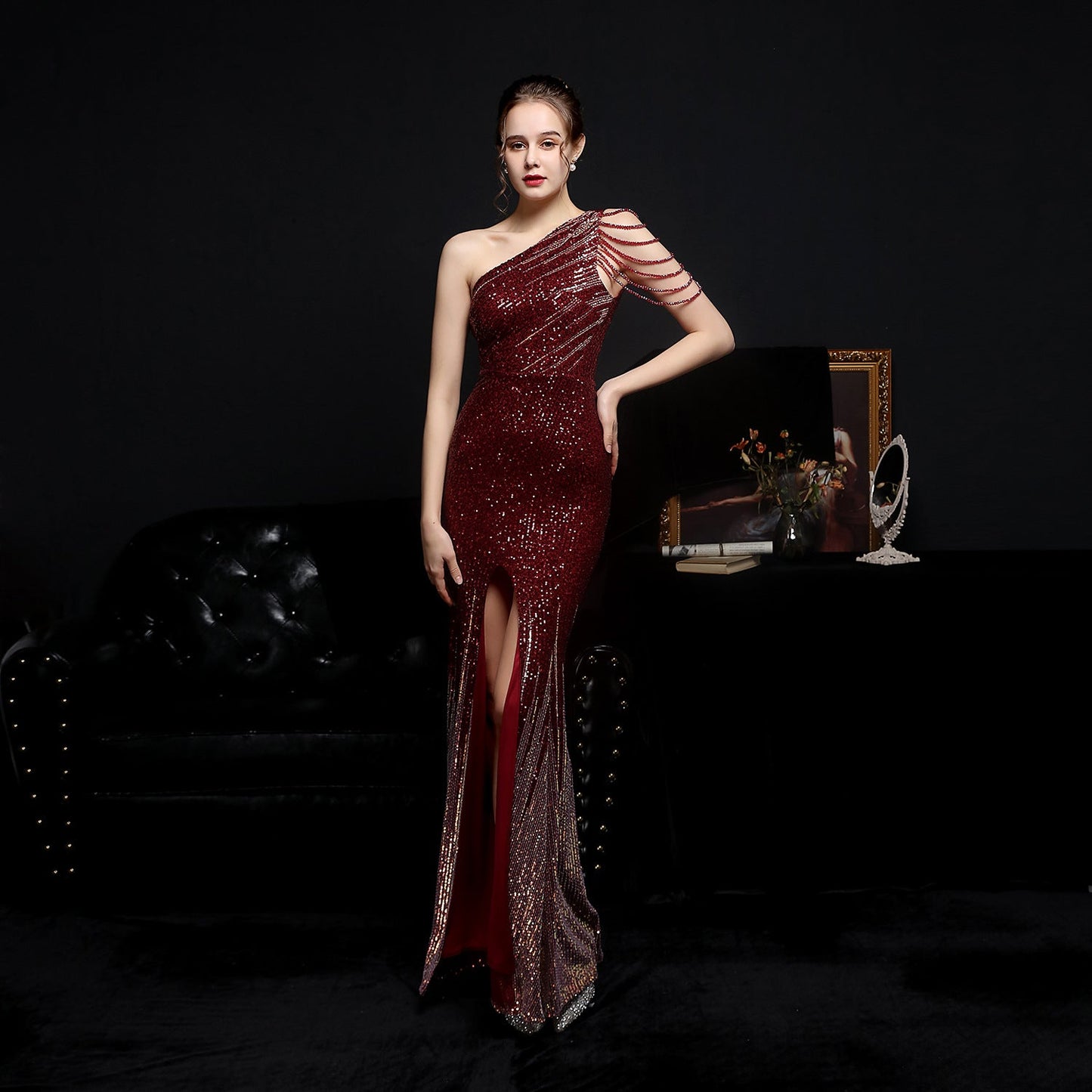 Elegantes Langes Abendkleid | Ideal für Frühling und Herbst