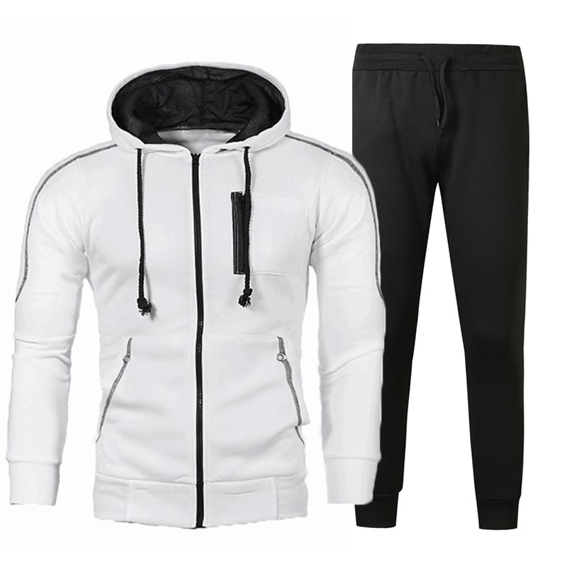 Herren Kapuzen-Cardigan-Jacke mit Langarm | Ideal für Frühling und Herbst