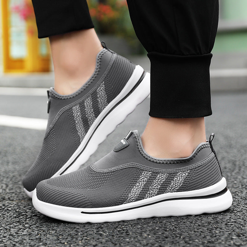 Herren Slip-On Stoffschuhe mit Weicher Rutschfester Sohle | Ideal für den Frühling