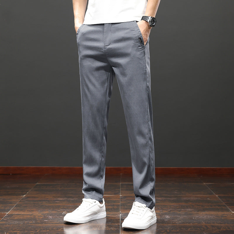 Herren Slim-Fit Gerade Hosen Ideal für Alle Jahreszeiten