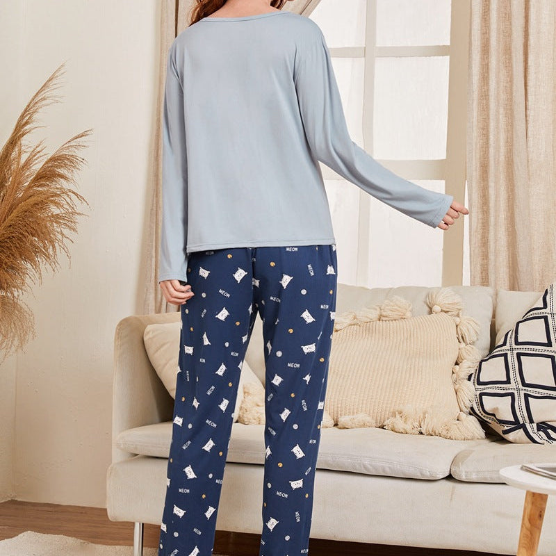 Damen Schlafanzugset aus Milchsilk | Ideal für Frühling und Herbst