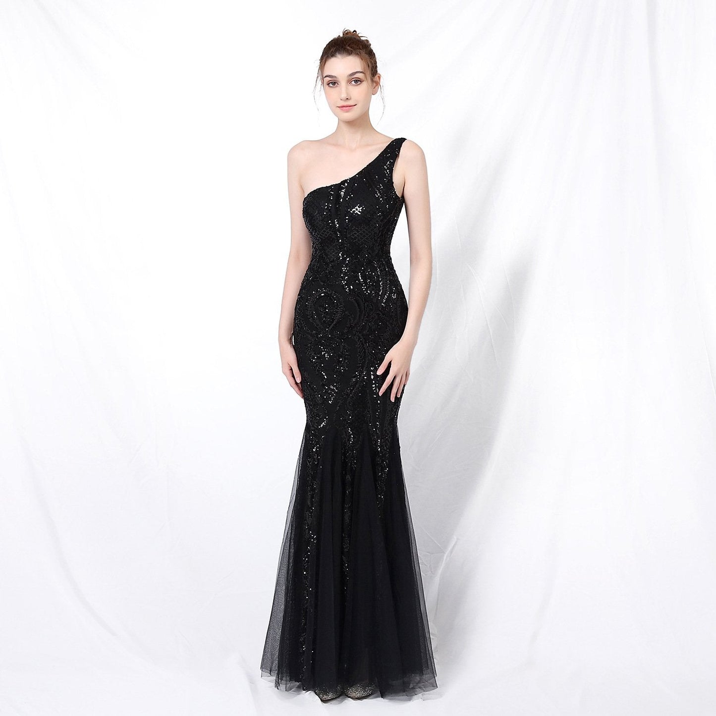 Rückenfreies Fischschwanz-Abendkleid mit Taillendetail | Ideal für alle Jahreszeiten