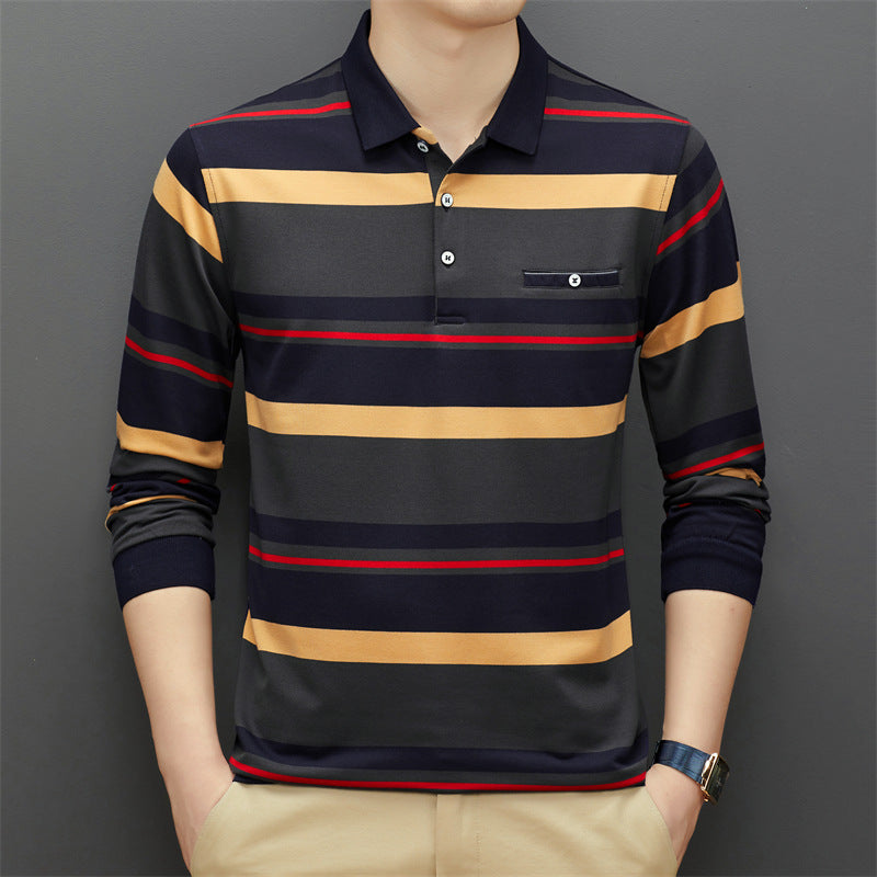 Gestreiftes Poloshirt mit Kragen Kurzarm | Ideal für den Sommer