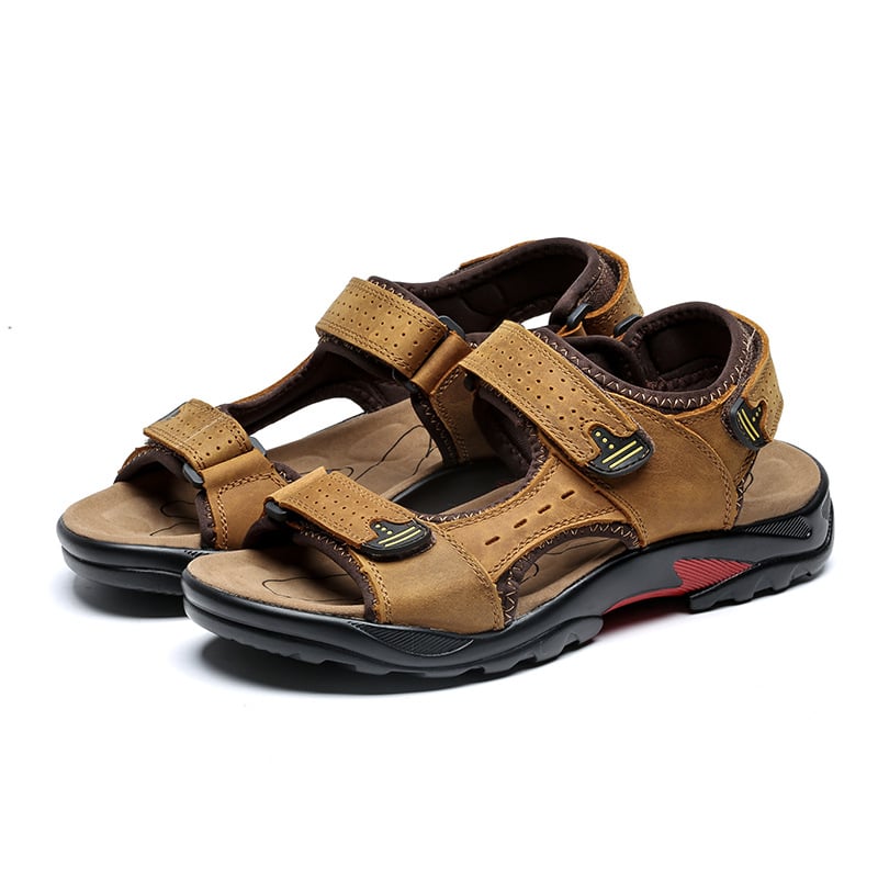 Slip-On Sandalen aus Synthetikleder mit flacher Sohle | Ideal für Frühling und Sommer