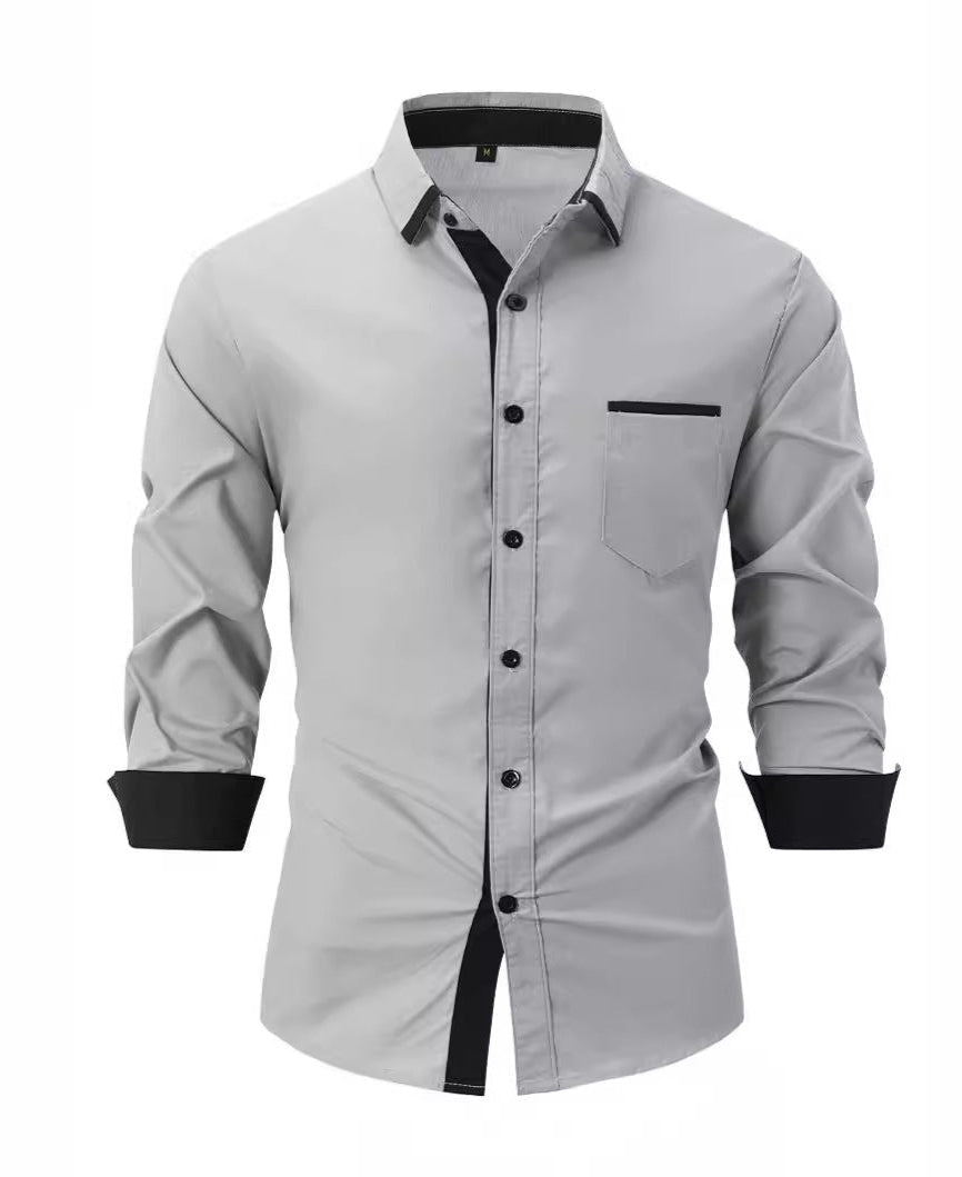 Baumwollhemd mit Streifen und Slim Fit | Ideal für Frühling und Herbst