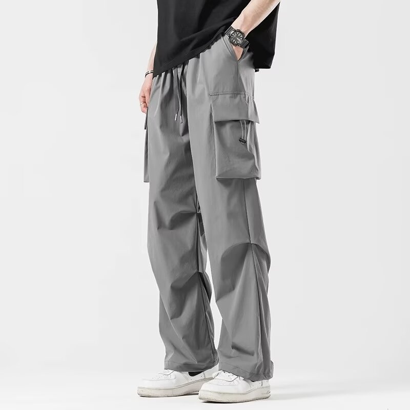 Herren Lockere Gerade Cargo Hosen Ideal für Frühling und Herbst
