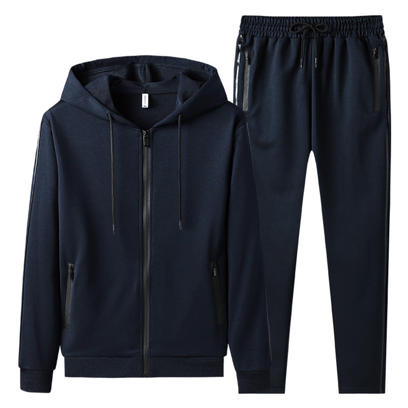 Zweiteiliges Herren-Kapuzen-Cardigan-Set Ideal für Alle Jahreszeiten