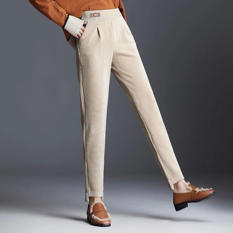 Cord Haremhose mit Neun-Punkte-Länge | Ideal für Herbst und Winter
