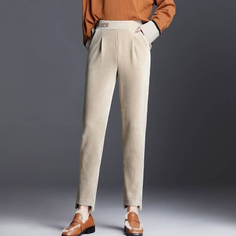 Cord Haremhose mit Neun-Punkte-Länge | Ideal für Herbst und Winter