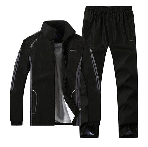 Langärmliges College-Stil Zwei-Teile Set | Ideal für Frühling und Herbst