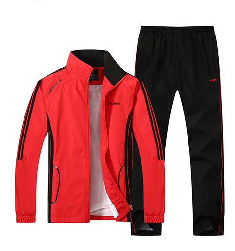 Langärmliges College-Stil Zwei-Teile Set | Ideal für Frühling und Herbst