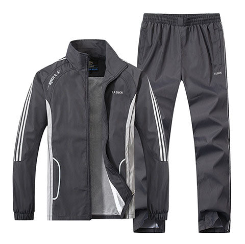 Langärmliges College-Stil Zwei-Teile Set | Ideal für Frühling und Herbst