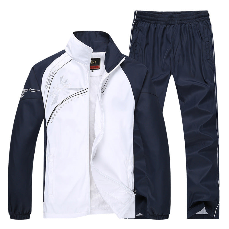 Langärmliges College-Stil Zwei-Teile Set | Ideal für Frühling und Herbst