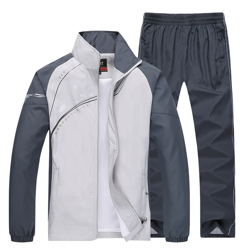 Langärmliges College-Stil Zwei-Teile Set | Ideal für Frühling und Herbst