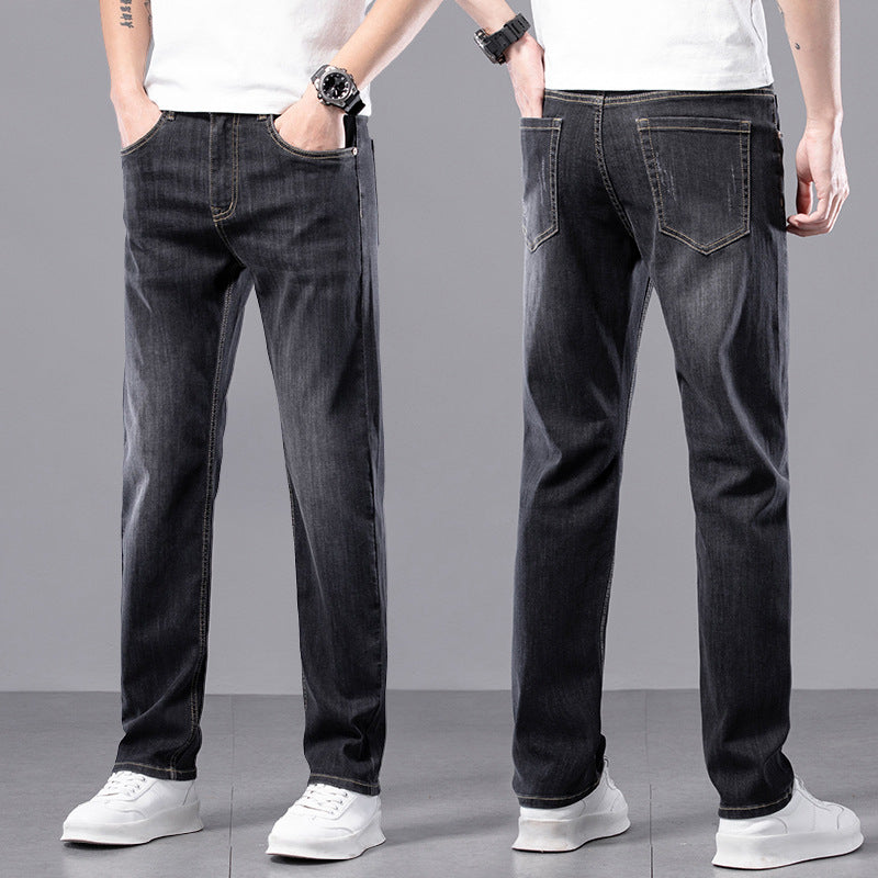Herren Slim-Fit Stretch-Hose mit Reißverschluss | Ideal für den Frühling