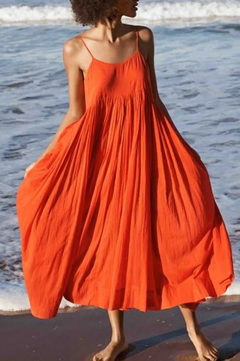 Lagenlook-Midikleid mit Patchwork und Spaghettiträgern | Ideal für den Sommer