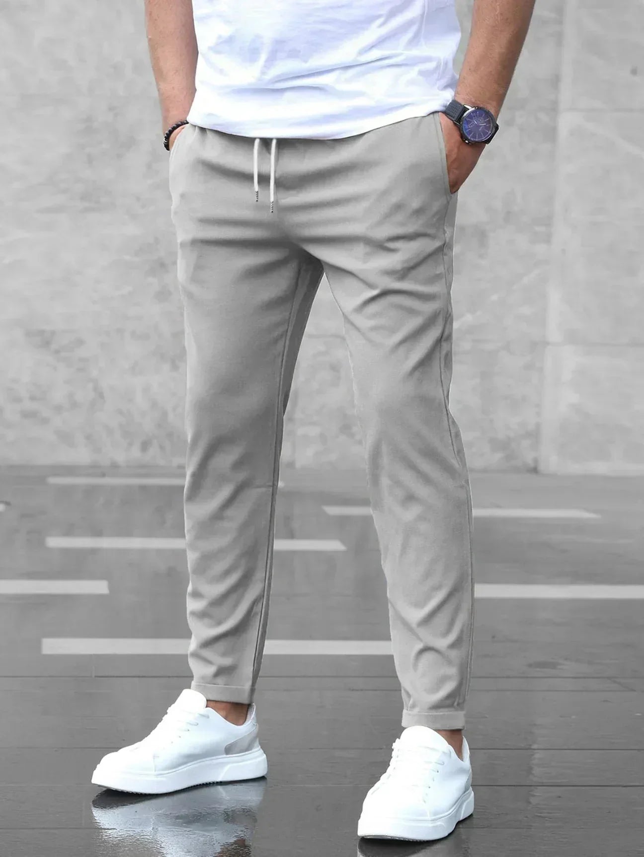 Herren Stretch-Hose mit Elastischem Bund I Ideal für alle Jahreszeiten