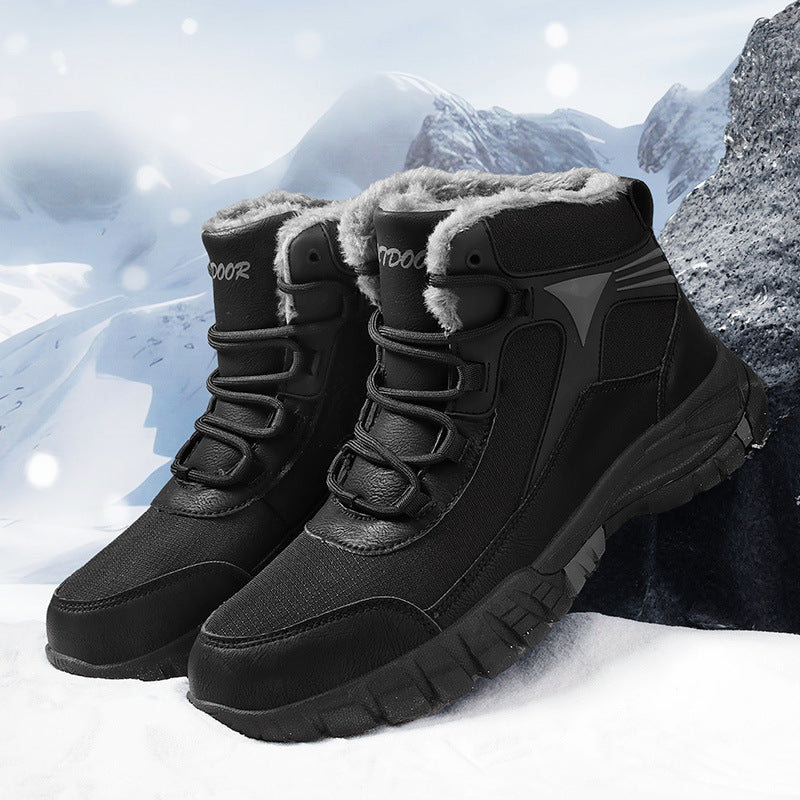 Herren Wasserdichte High-Top Winterstiefel mit Isolierung | Ideal für den Winter