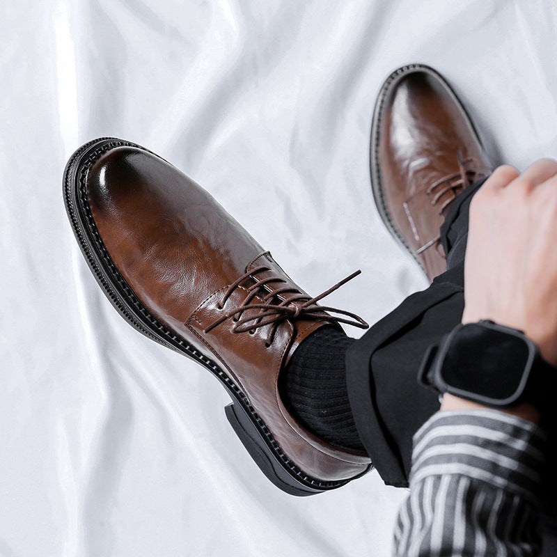 Herren Businessschuhe aus PU-Leder mit Weicher Gummisohle | Ideal für alle Jahreszeiten