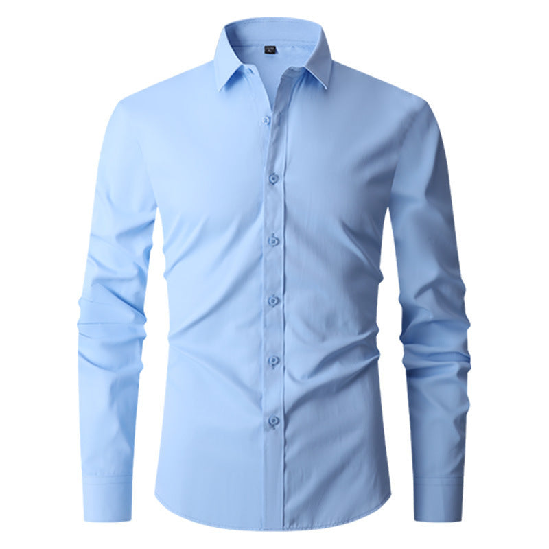 Herren Slim-Fit Langarmhemd Ideal für Frühling und Herbst