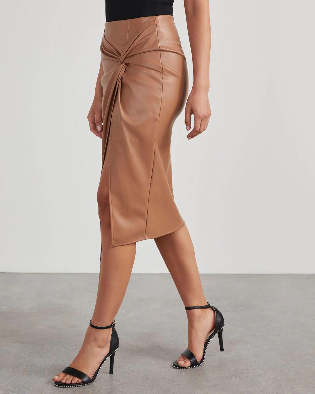 Damen Leder Hüftrock mit Seitlichem Schlitz | Ideal für Alle Jahreszeiten