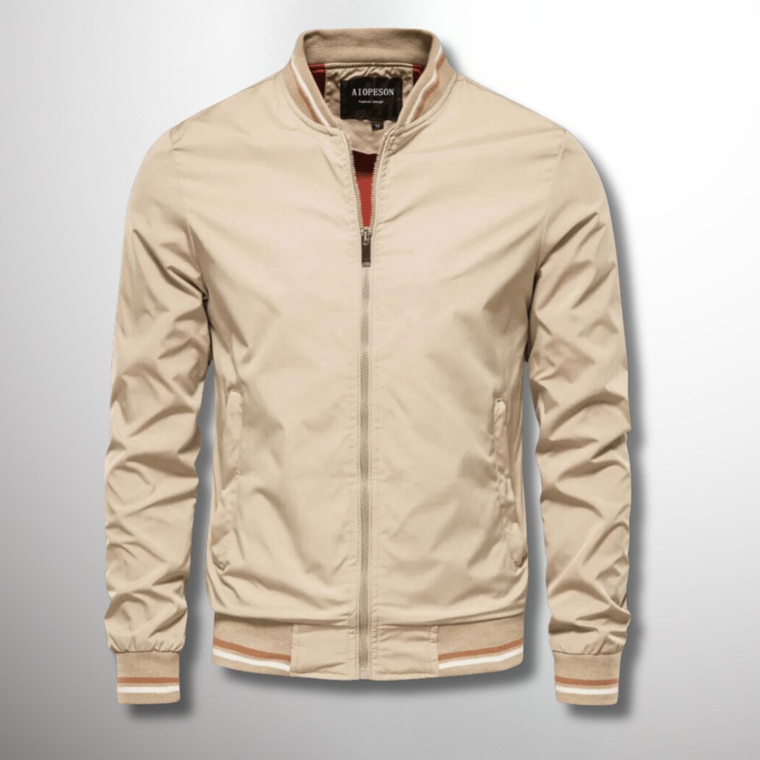 Herren Leichte Wasserabweisende Jacke mit Reißverschluss Ideal für Frühling und Herbst