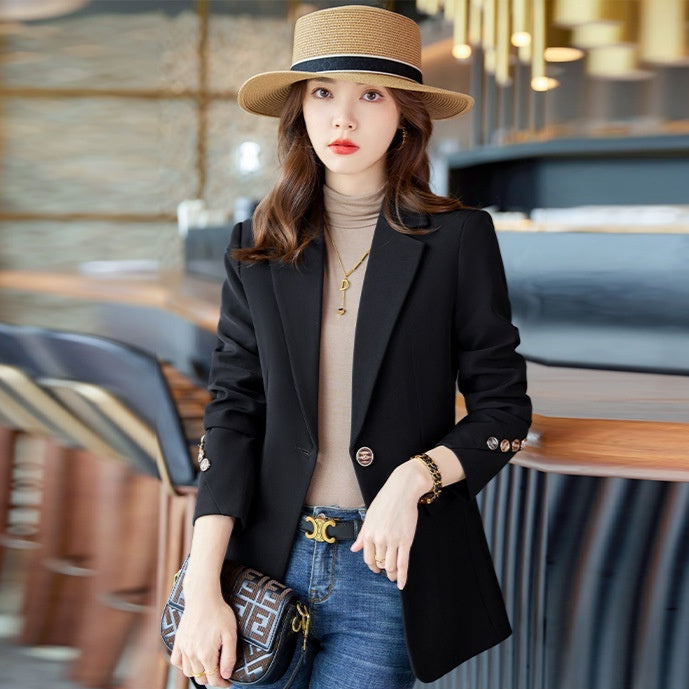 Tailliertes Blazerjackett mit Taschen für Damen | Ideal für Frühling und Herbst