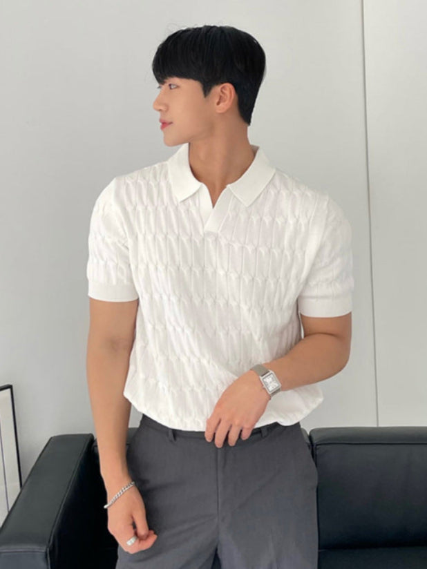 Kurzärmliges Poloshirt mit Reißverschlussdetail | Ideal für den Sommer