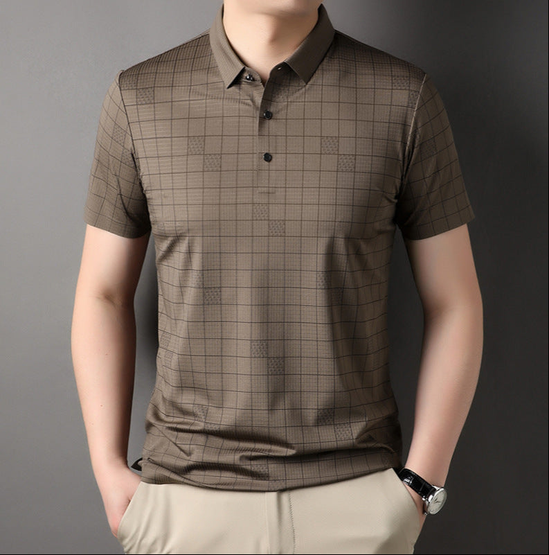 Herren Kurzarm T-Shirt aus Dünner Eisseide | Ideal für den Sommer