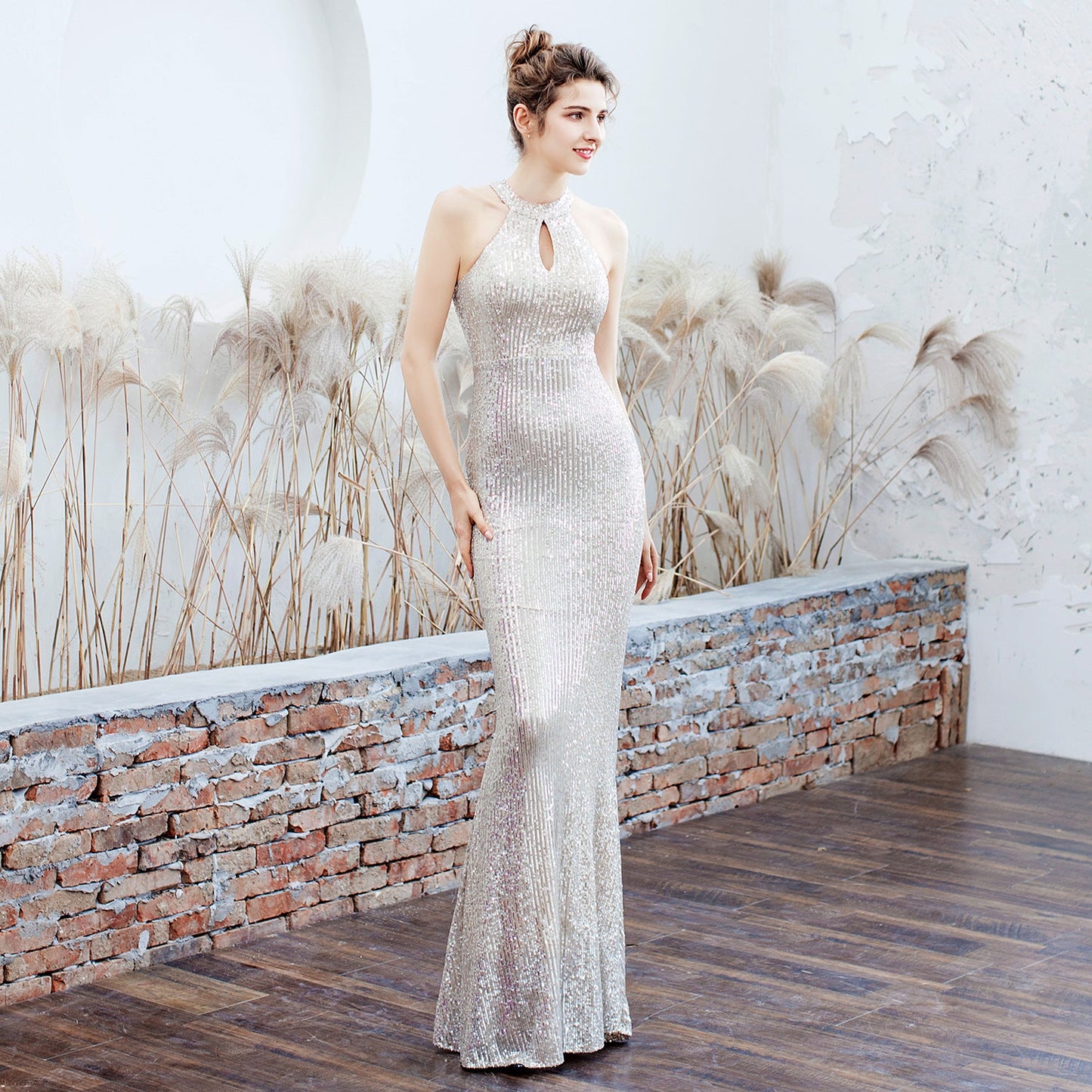 Elegantes Slim Fit Abendkleid | Ideal für Frühling und Herbst