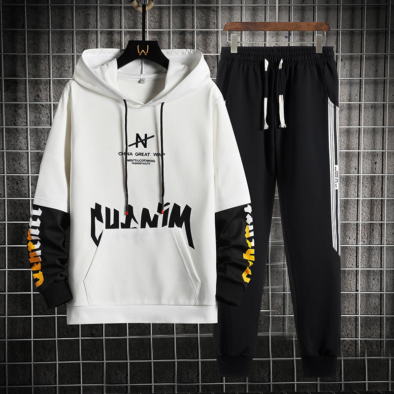 Herren Kapuzenpullover Anzug mit Langarm Ideal für den Frühling
