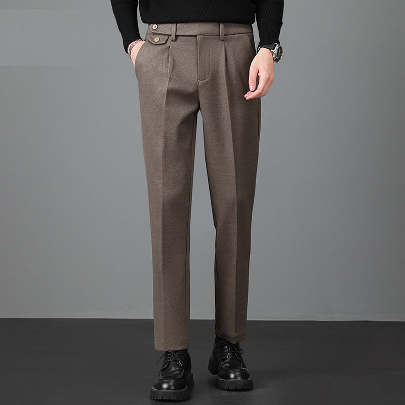 Herren Stretch-Hose aus Wollmischung | Ideal für den Herbst