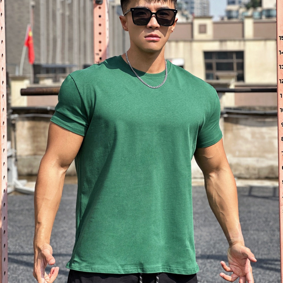 Baumwoll-Sportshirt mit Loose Fit und kurzen Ärmeln | Ideal für den Sommer