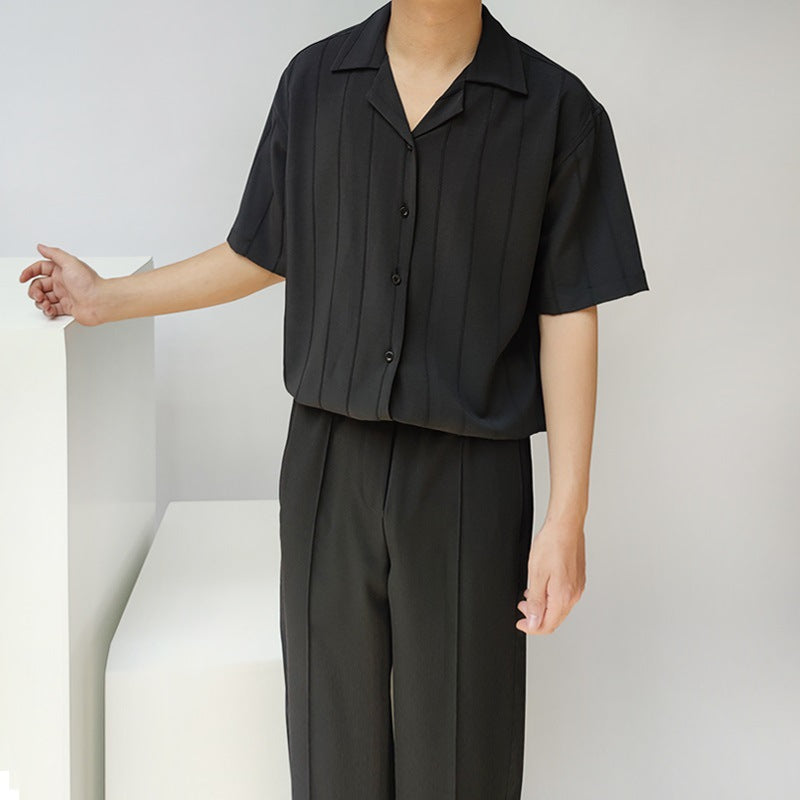 Locker sitzendes Halbarm-Cardigan-Hemd | Ideal für den Sommer