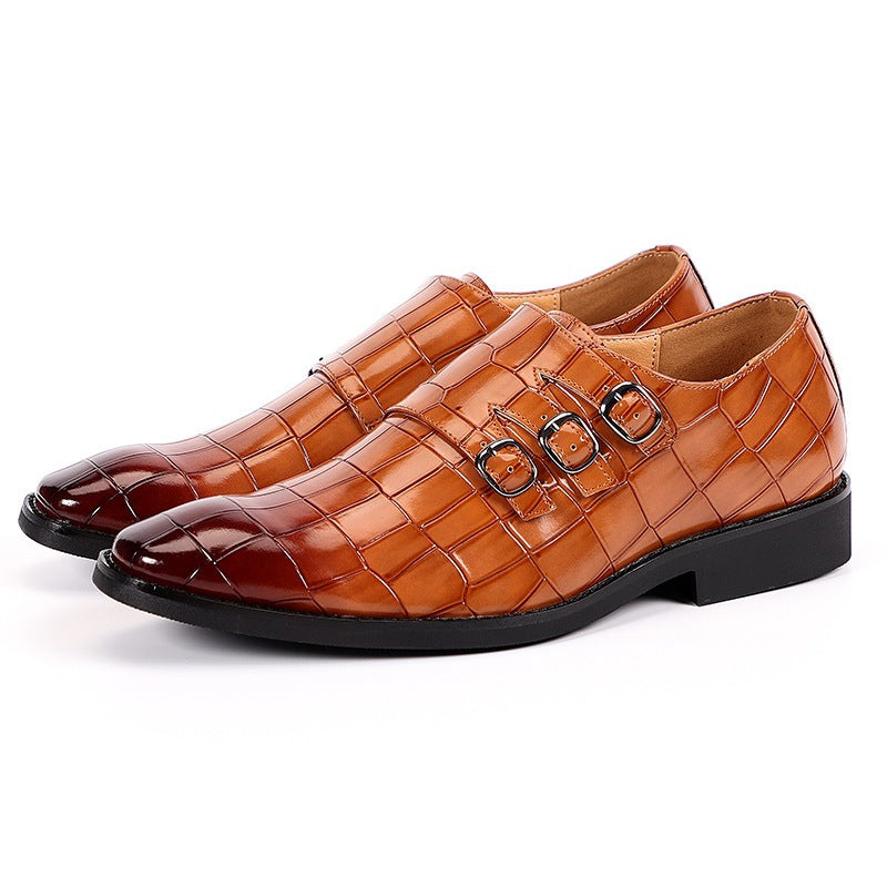 Herren Atmungsaktive Slipper aus PU-Leder mit Gummisohle | Ideal für alle Jahreszeiten