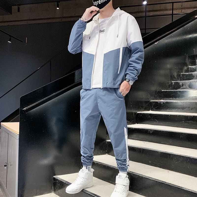 Zwei-teiliger Kapuzen-Cardigan Tracksuit | Ideal für Alle Jahreszeiten
