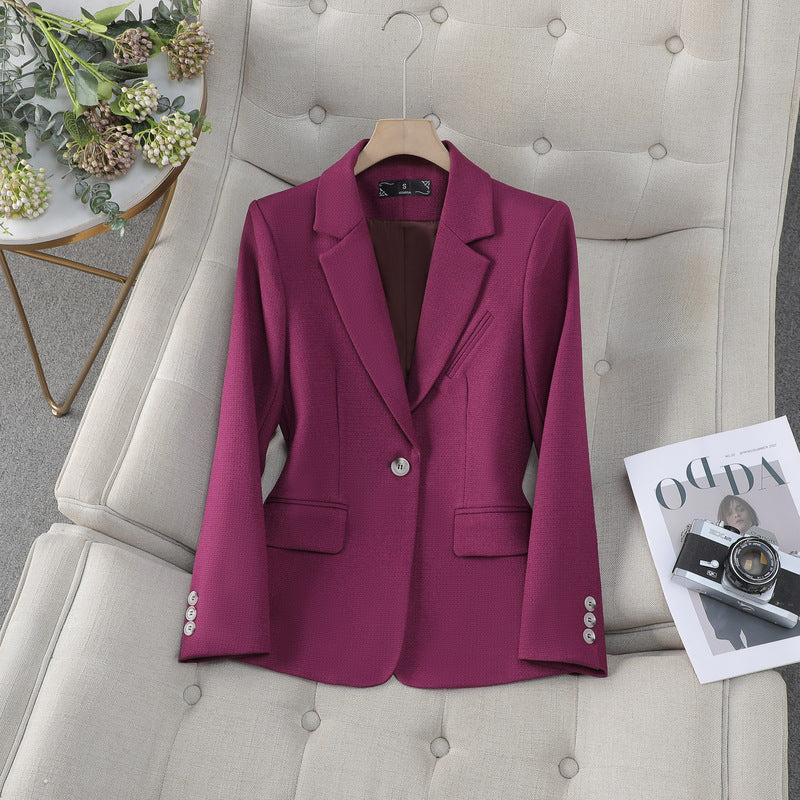 Damen Fitted Blazer mit langen Ärmeln und Taschen | Ideal für Herbst und Winter