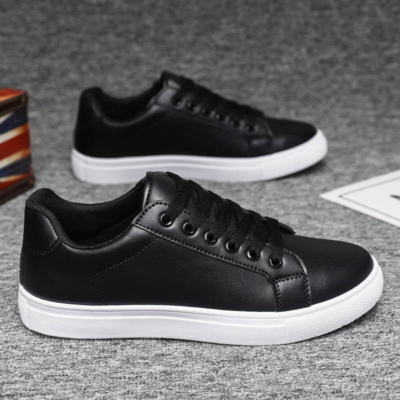 Herren Leder Schnür-Board-Schuhe mit PVC-Sohle | Ideal für alle Jahreszeiten