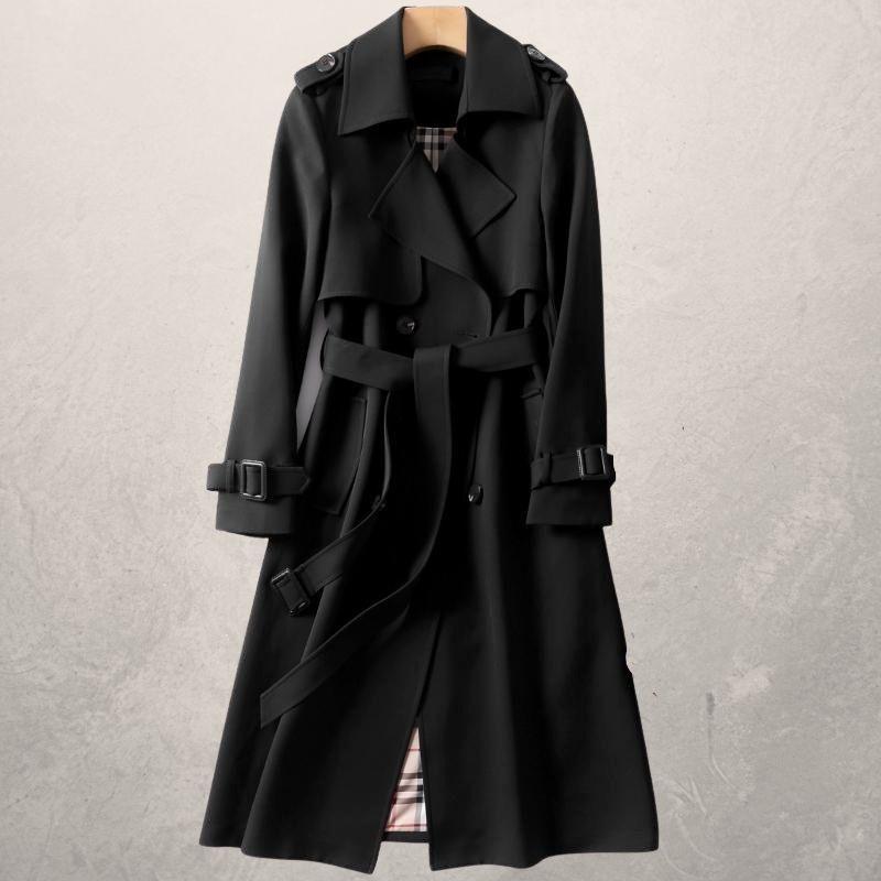 Damen-Mantel in Mittellänge mit Gürtel in der Taille | Ideal für den Herbst