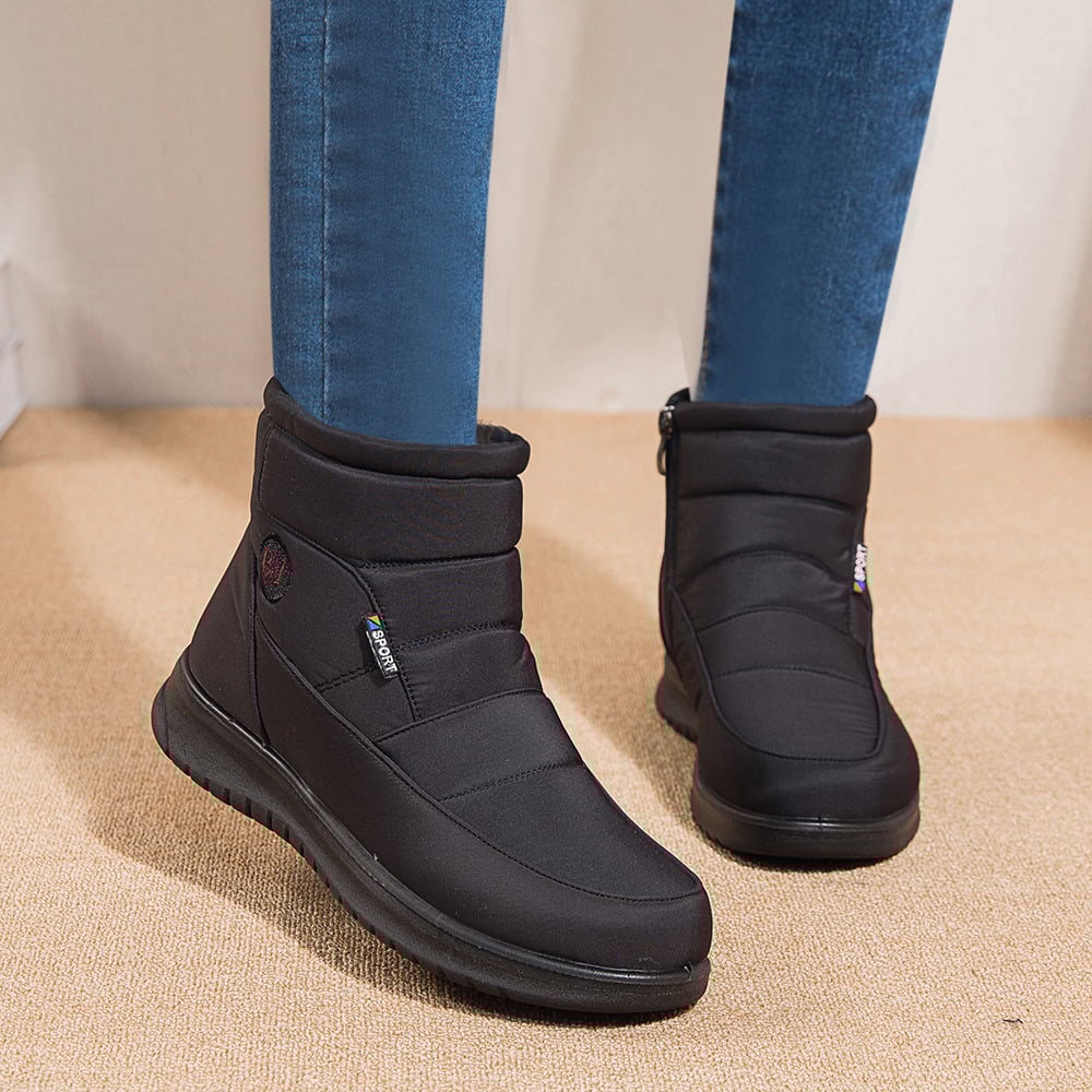 Wasserdichte Rutschfeste Knöchel-Schneestiefel mit Warmem Futter | Ideal für den Winter