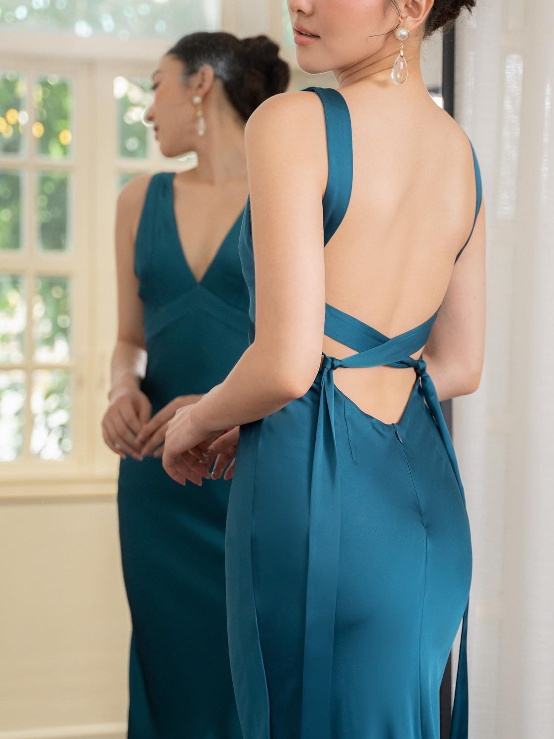 Rückenfreies Maxikleid mit Trägern | Ideal für Frühling und Sommer