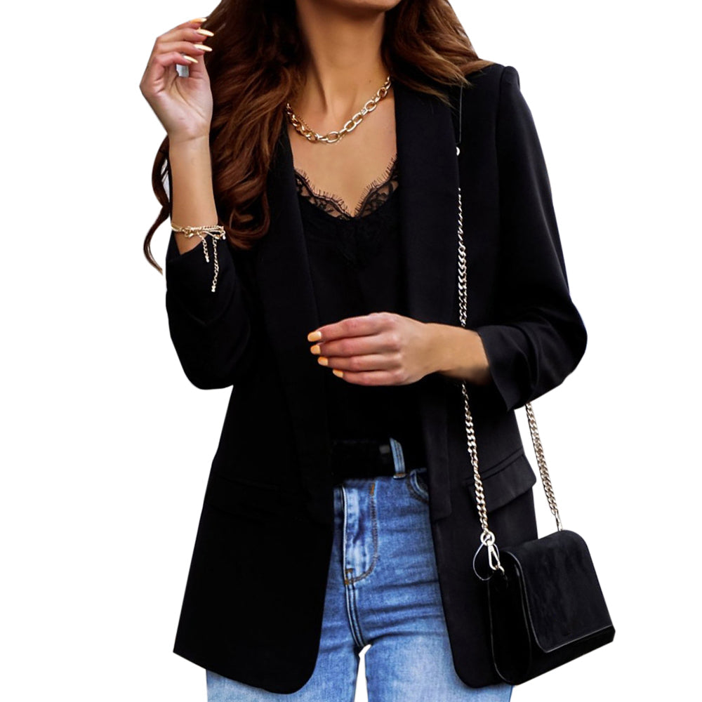 Weit Geschnittener Blazer mit langen Ärmeln und Futter | Ideal für Frühling und Herbst